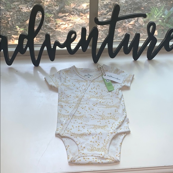 🔥3/$24 Oliver&Rain Gold Cheetah Baby Kimono - Picture 9 of 10